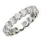Round Cut Lab Grown Diamond Eternity Ring in 14K White Gold (3 cttw FG/VS2)