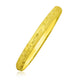 Greek Pattern Textured Bangle in 10K Yellow Gold