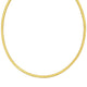 Cubogas Chain Necklace in Gold Over Sterling Silver