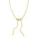Snake Bow Necklace in Gold-Plated Sterling Silver