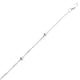 Bead Station Anklet in Rhodium-Plated Sterling Silver