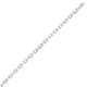 French Cable Chain in Rhodium-Plated Sterling Silver (5.60 mm)
