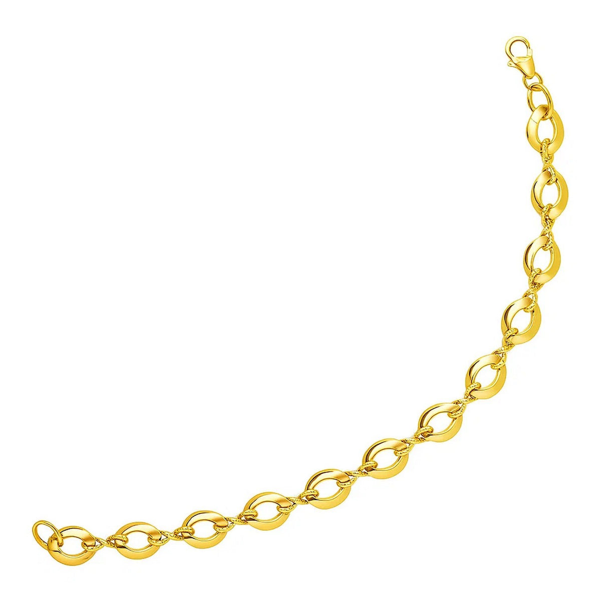 Infinity Link Bracelet in 14K Yellow Gold