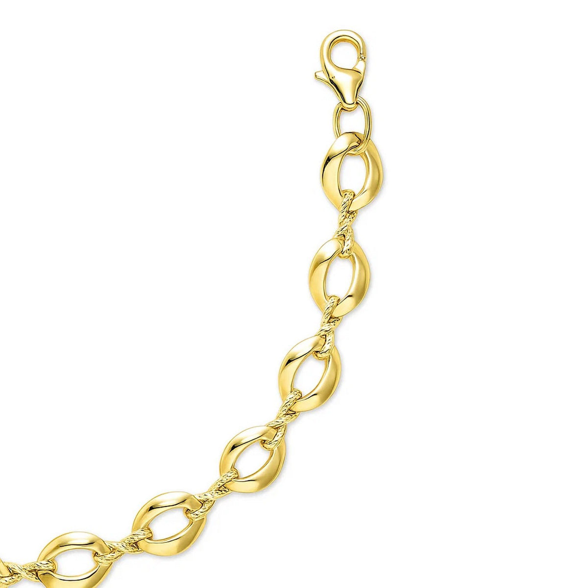Infinity Link Bracelet in 14K Yellow Gold