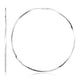 Large Polished Round Hoop Earrings in Sterling Silver (70mm)