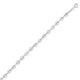 Lite Puffed Mariner Chain in Rhodium-Plated Sterling Silver (6.40 mm)