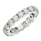 Round Cut Lab Grown Diamond Eternity Ring in 14K White Gold (2 cttw FG/VS2)