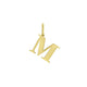 Initial M Charm Pendant in 14K Yellow Gold