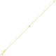 Mini Initial X Bracelet in 14K Yellow Gold
