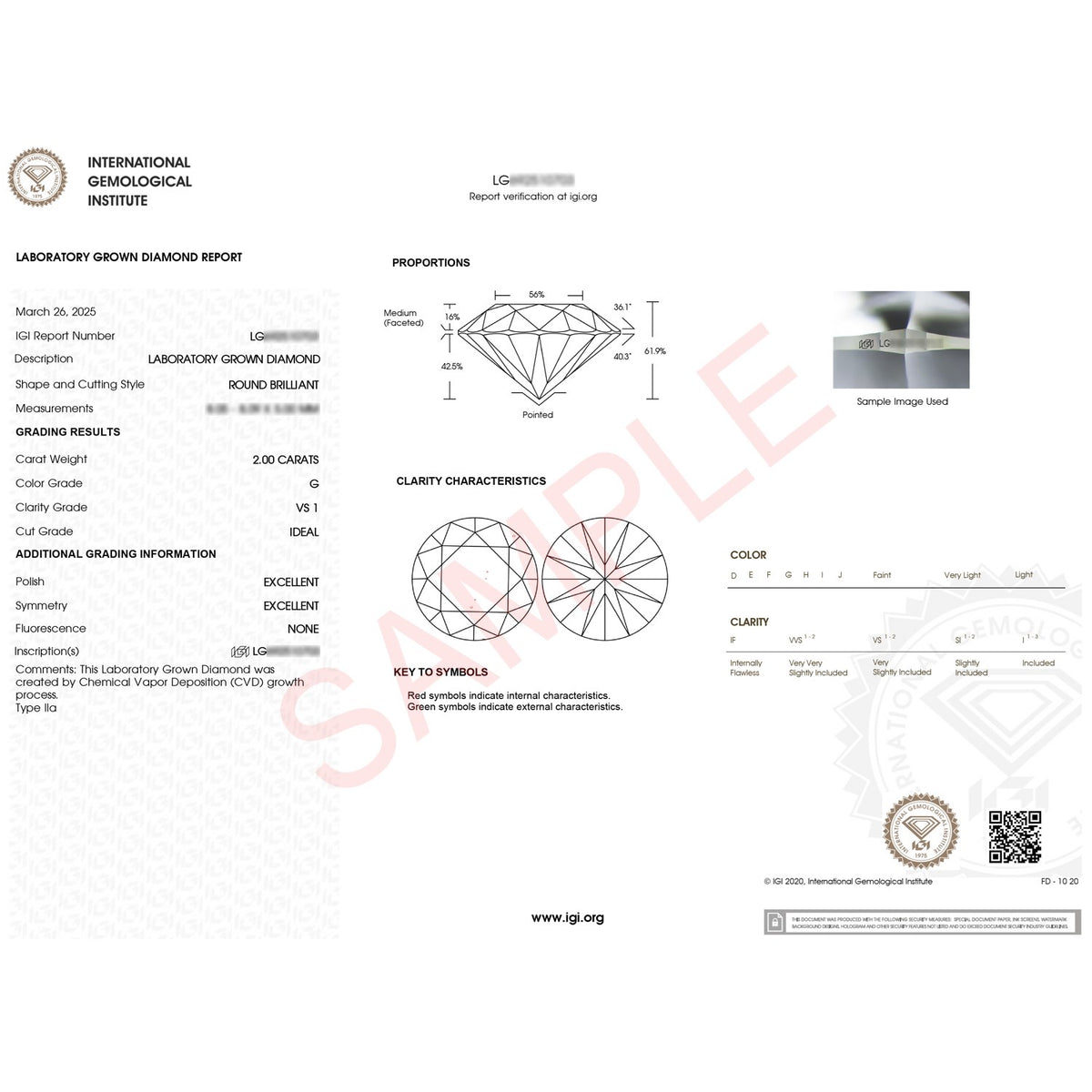 2 Carat Round Lab Grown IGI Diamond Solitaire in 10K Yellow Gold G/VS1