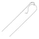 Adjustable Snake Chain in Sterling Silver 0.8mm (0.80 mm)