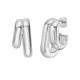 Double Row Big & Small Hoop Earrings in Sterling Silver