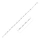 Polished Bars & Beads Anklet in Sterling Silver