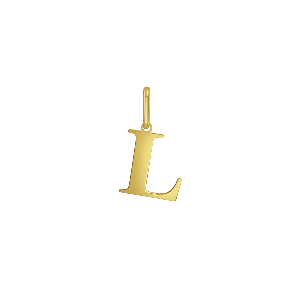 Initial L Charm Pendant in 14K Yellow Gold