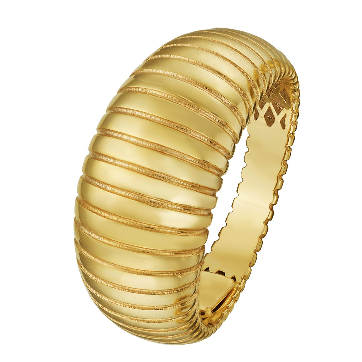 Graduated Tubogas Ring in 14K Yellow Gold (9.60 mm)
