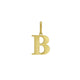 Initial B Charm Pendant in 14K Yellow Gold