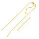 Adjustable Box Chain with Yellow Finish in Sterling Silver (1.40 mm)