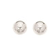 Ball Stud Earrings in Sterling Silver (6.00 mm)
