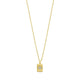 CZ Starburst Locket Necklace in Gold-Plated Sterling Silver