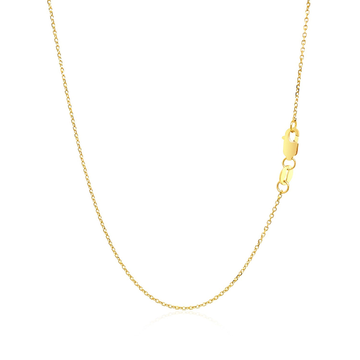 Vertical Diamond Bar Pendant Necklace in 14K Yellow Gold