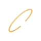 High Polish Bead Cuff Bangle in 14K Yellow Gold (3.00 mm)