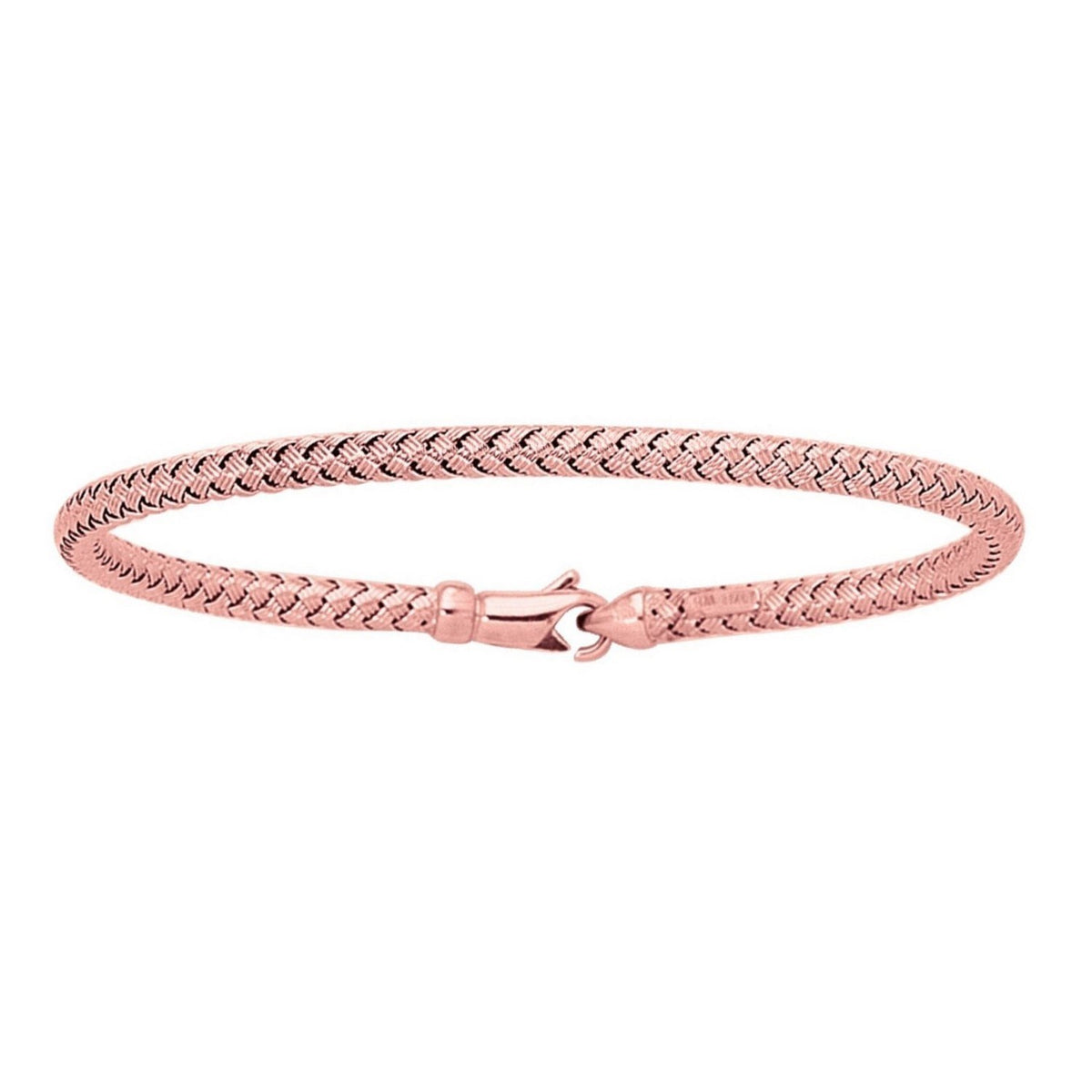 Woven Bangle Bracelet in 14K Rose Gold