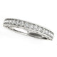 Antique Prong Set Diamond Wedding Ring in 14K White Gold (1/3 cttw)