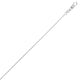 Machine Rope Chain in Rhodium-Plated Sterling Silver (1.06 mm)