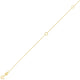 Mini Initial O Bracelet in 14K Yellow Gold