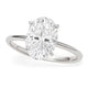3 Carat Oval Lab Grown IGI Diamond Solitaire in 14K White Gold G/VS1