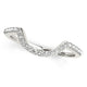 Curved Diamond Wedding Band in 14K White Gold (1/3 cttw)