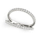 Diamond Split Band Ring in 14K White Gold (1/4 cttw)