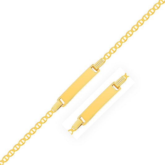 Children's Mariner Chain ID Bracelet in 14K Yellow Gold (2.10 mm)