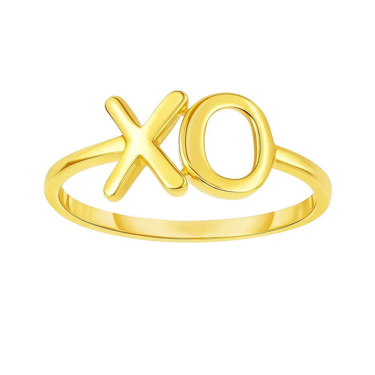 XO Ring in 14K Yellow Gold (1.50 mm)