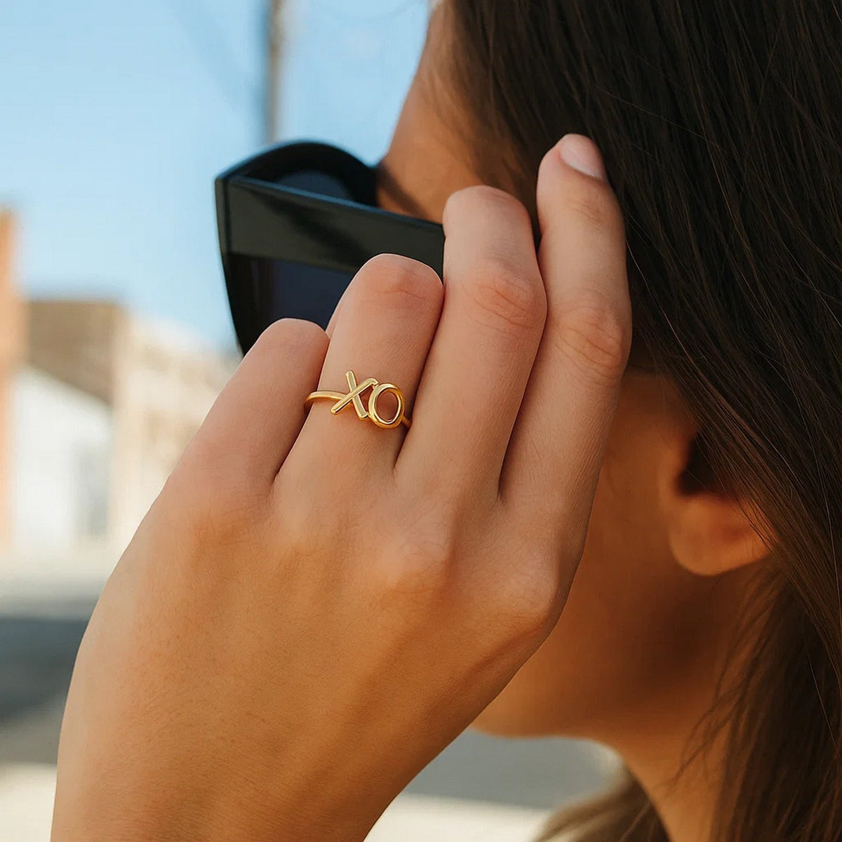 XO Ring in 14K Yellow Gold (1.50 mm)