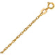 Machine Rope Chain in 14K Yellow Gold (1.10 mm)