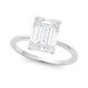 5 Carat Radiant Lab Grown IGI Diamond Solitaire in 10K White Gold G/VS1
