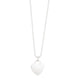 Heart Charm Necklace in Rhodium-Plated Sterling Silver