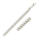 Semi-Solid Miami Cuban Link Bracelet in 14K White Gold (7.00 mm)