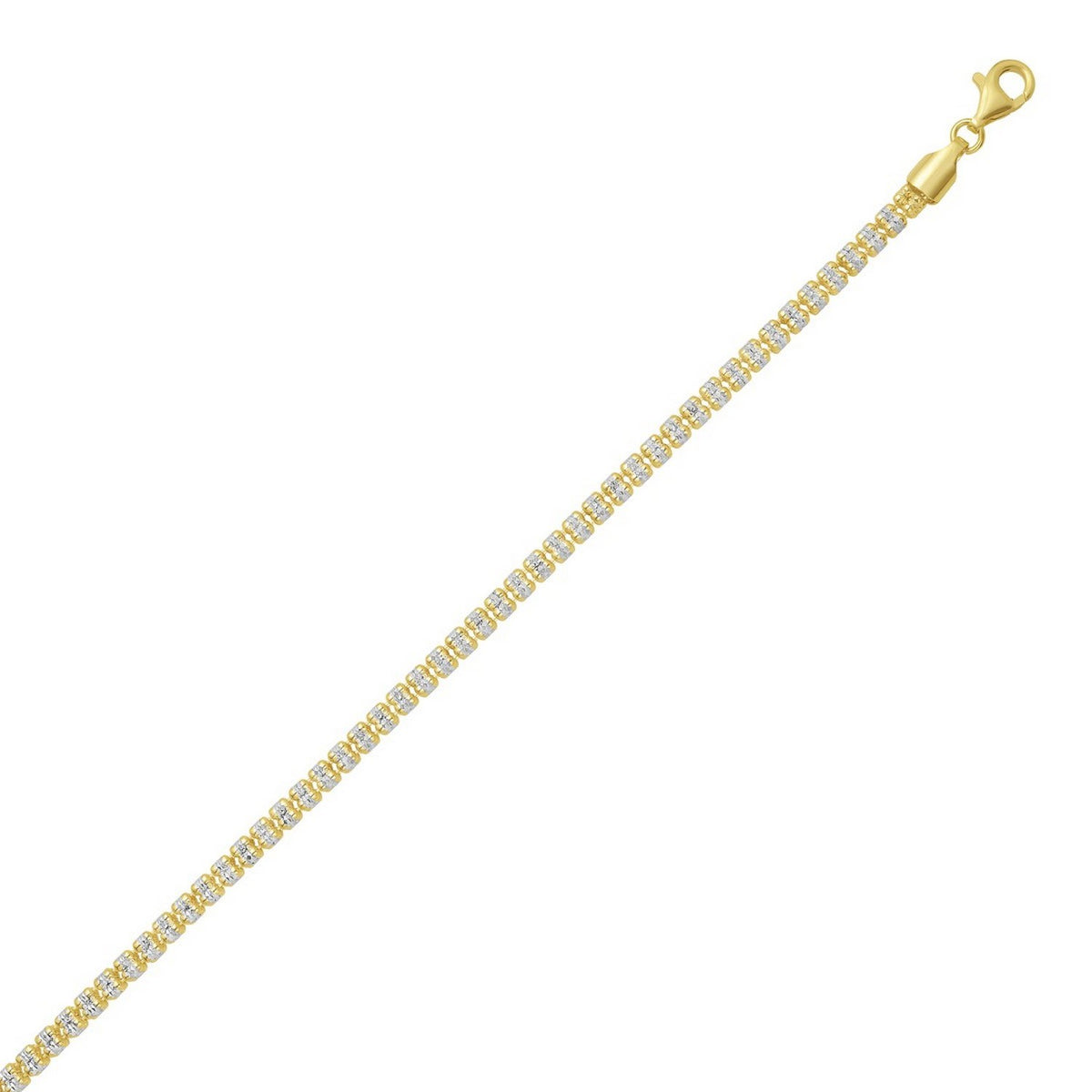 Ice Barrel Chain in Gold-Plated Sterling Silver (4.00 mm)