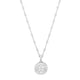 Sand Dollar Necklace in Rhodium-Plated Sterling Silver