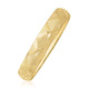 Dual-Textured Diamond Pattern Bangle in 10K Yellow Gold (12.00 mm)