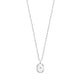 CZ Octagonal Star Locket Necklace in Rhodium-Plated Sterling Silver