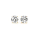 3 cttw IGI Lab Grown Round Diamond Earrings in 14K Yellow Gold G/VS2
