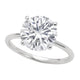 5 Carat Round Lab Grown IGI Diamond Solitaire in 10K White Gold G/VS1