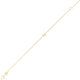 Mini Initial N Bracelet in 14K Yellow Gold