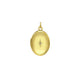 Oval Diamond Locket Charm Pendant in 14K Yellow Gold (16.00 mm)
