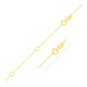 Double Extendable Piatto Chain in 10K Yellow Gold (1.30 mm)