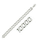 Curb Style Bracelet in Rhodium-Plated Sterling Silver (11.60 mm)