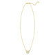 Mother of Pearl Butterfly Necklace in 14K Yellow Gold